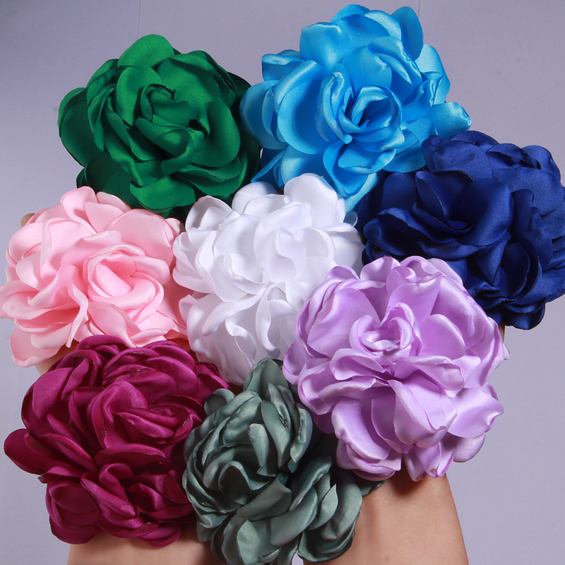 Wedding Dress Supply - 8CM Artificial Satin Rose Fabric Curling