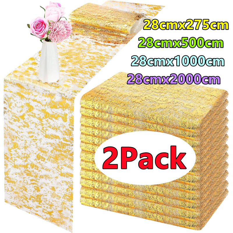 Table Runner Sequin - New 2/1Pack Sparkle Table Runners Gold/Silver