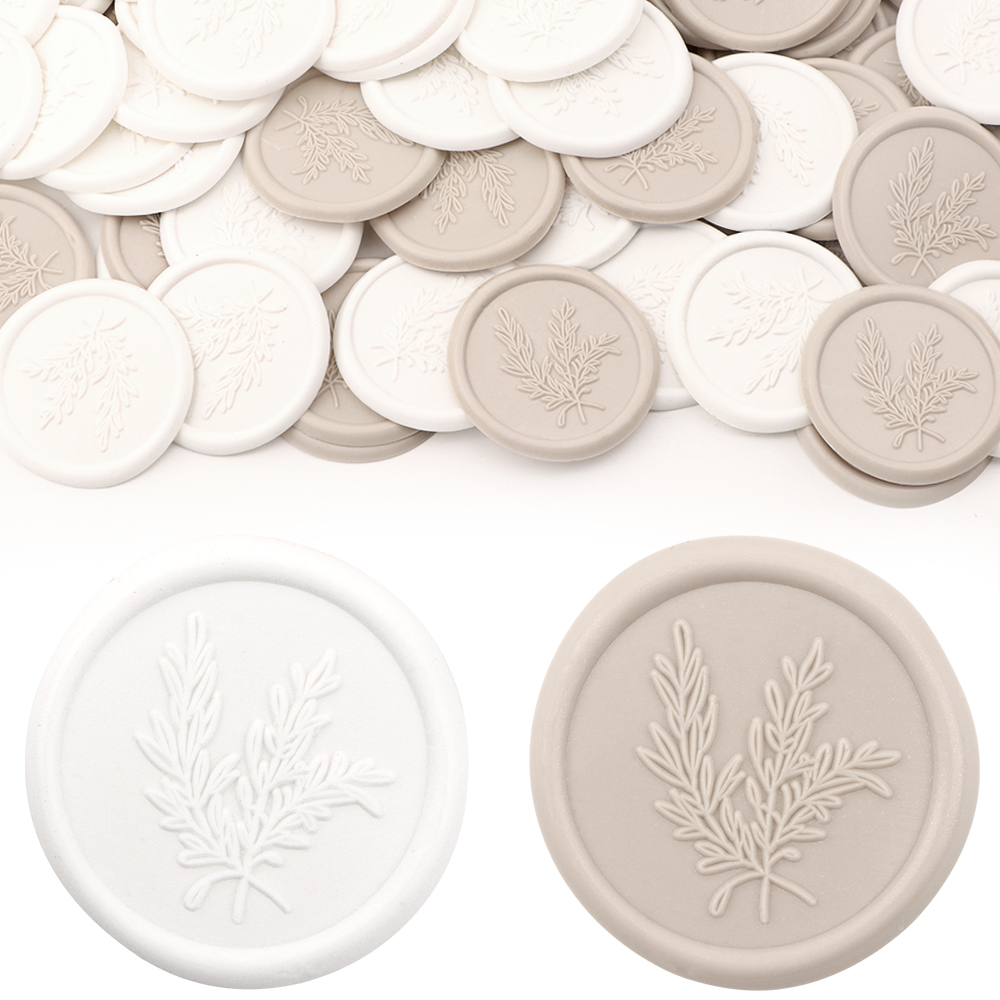 Wedding Packaging - 25Pcs Rosemary Style Wax Seal Stickers,Envelope