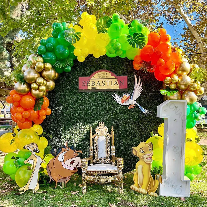 Wedding Supply Kit - 128Pcs Lion King Balloons Arch Garland