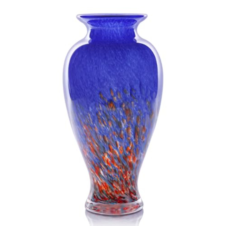 Centerpiece Vase Tall - H Blown Glass Vase 11.8