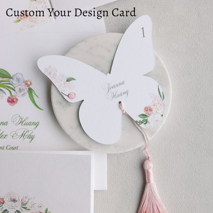 Custom Elegant Butterfly Menu  - Wedding Supply Business avis et prix