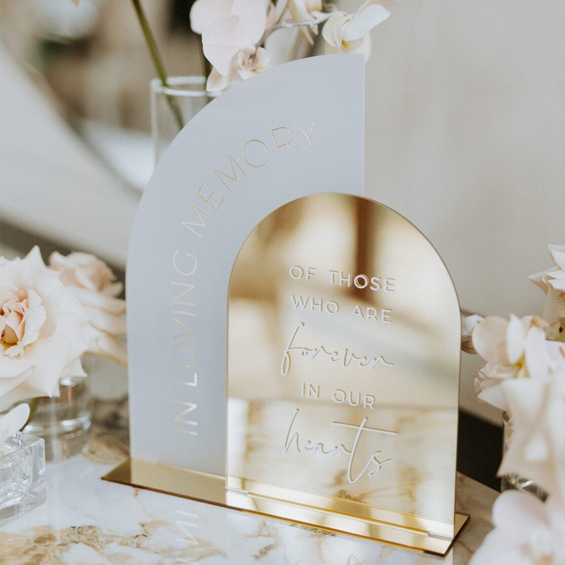 In Loving Memory Sign,Gold Mir - Table Number Gold avis et prix