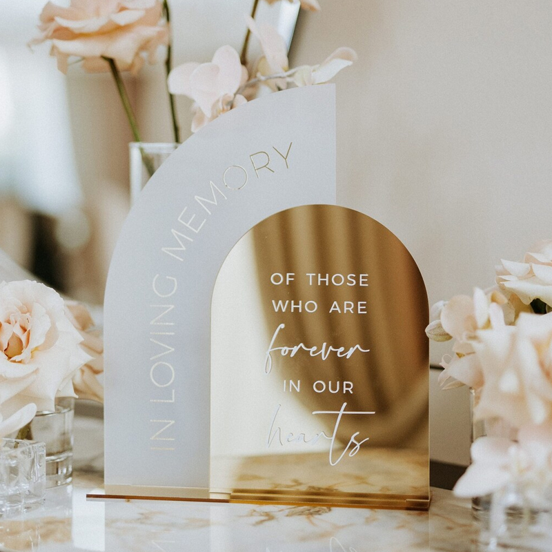 In Loving Memory Sign,Gold Mir - Table Number Gold avis et prix