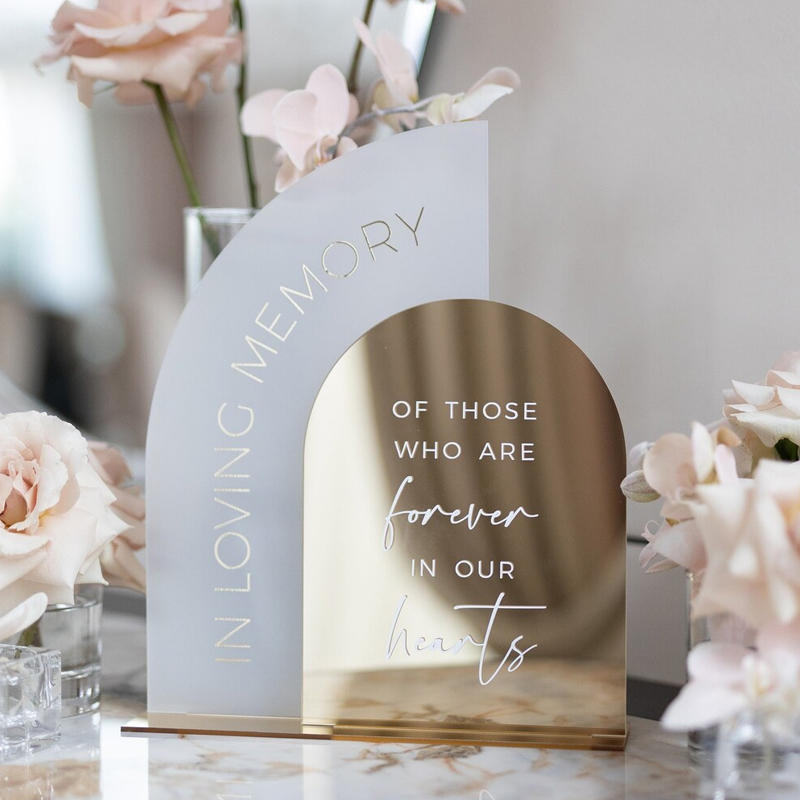 In Loving Memory Sign,Gold Mir - Table Number Gold avis et prix
