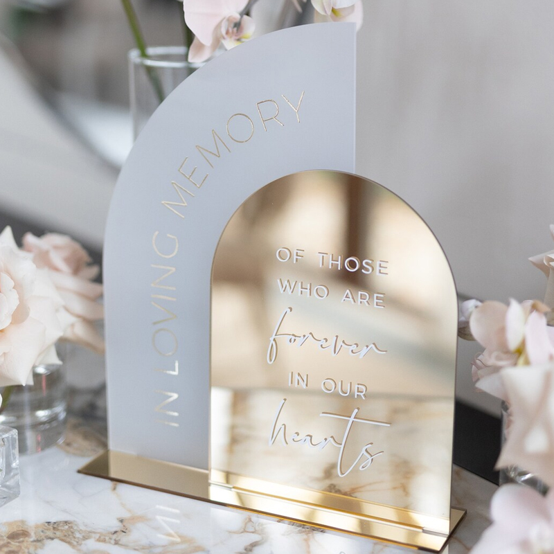 In Loving Memory Sign,Gold Mir - Table Number Gold avis et prix