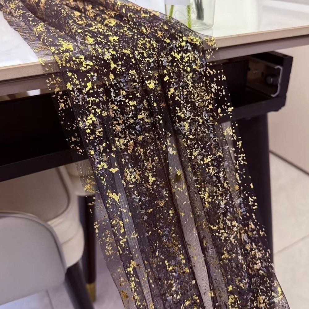 Golden Sequin Glitter Hot Stam - Table Runner Sequin avis et prix