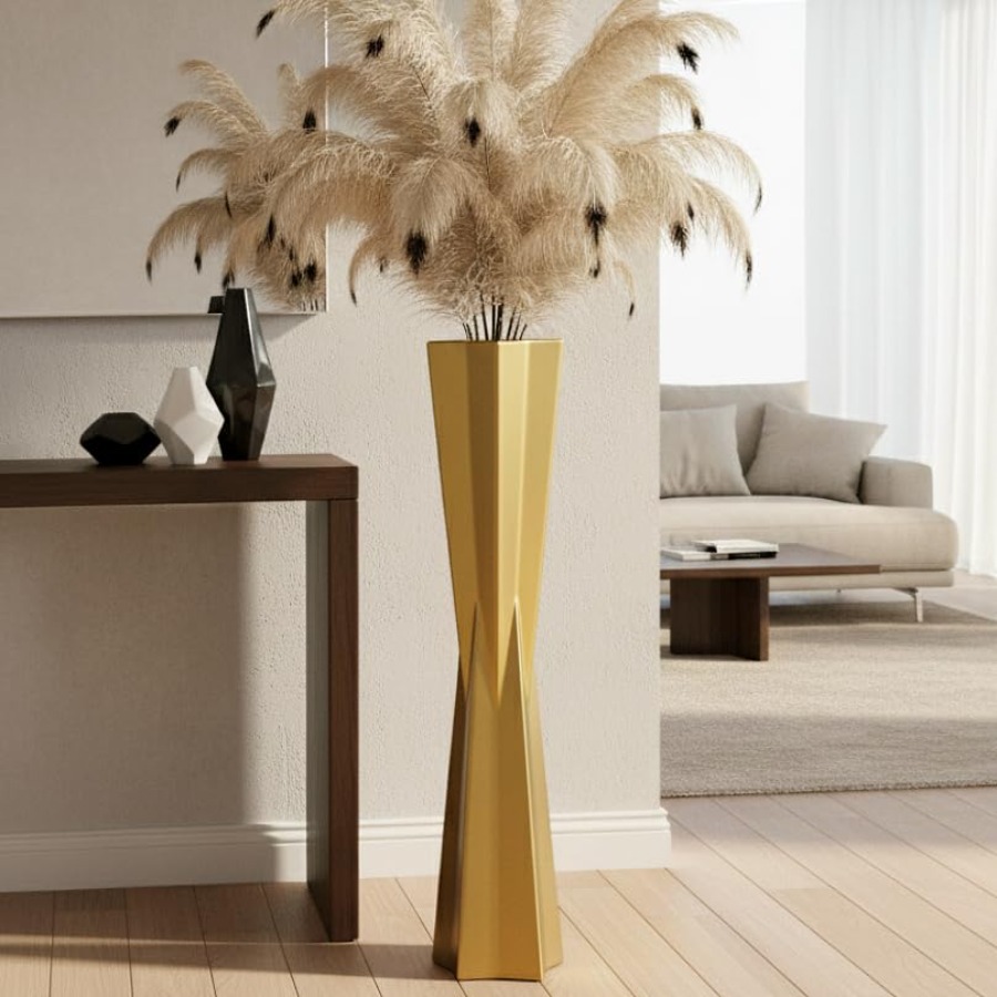 Star Tapered Gold Floor Vase 2 - Centerpiece Vase Tall avis et prix