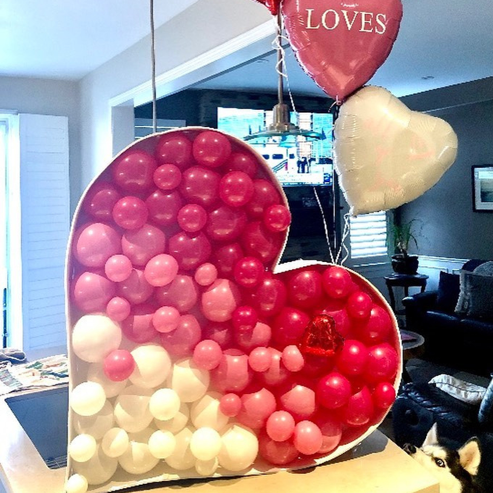 Big Love Heart Mosaic DIY Gian - Confetti Balloon Set avis et prix