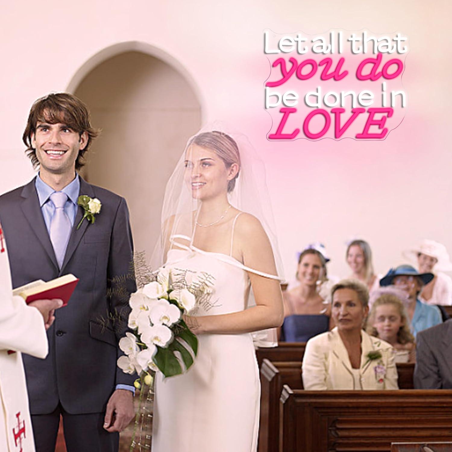 Let All That You Do Be Done In - Wedding Led avis et prix