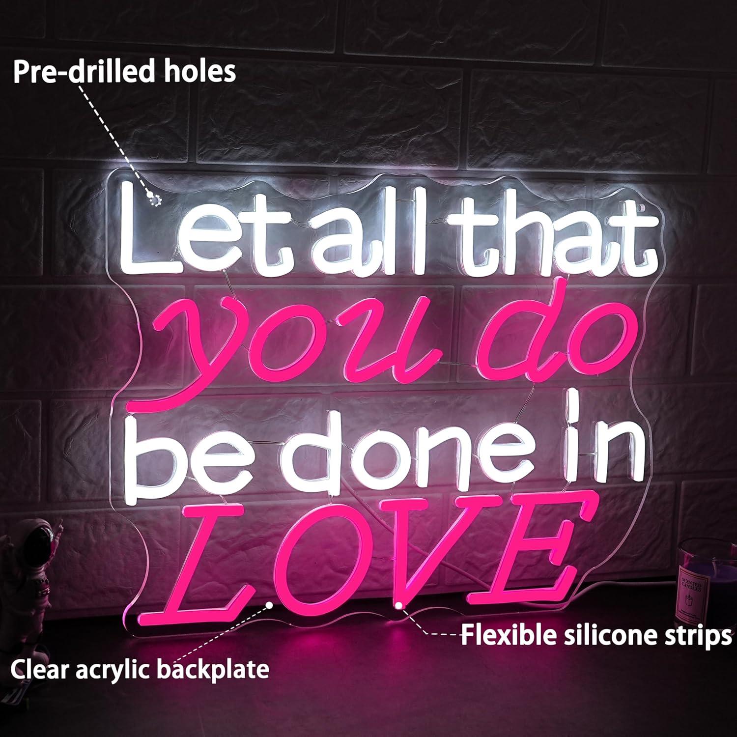 Let All That You Do Be Done In - Wedding Led avis et prix