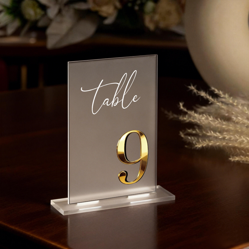 Acrylic Table Number Wedding T - Table Number Gold avis et prix