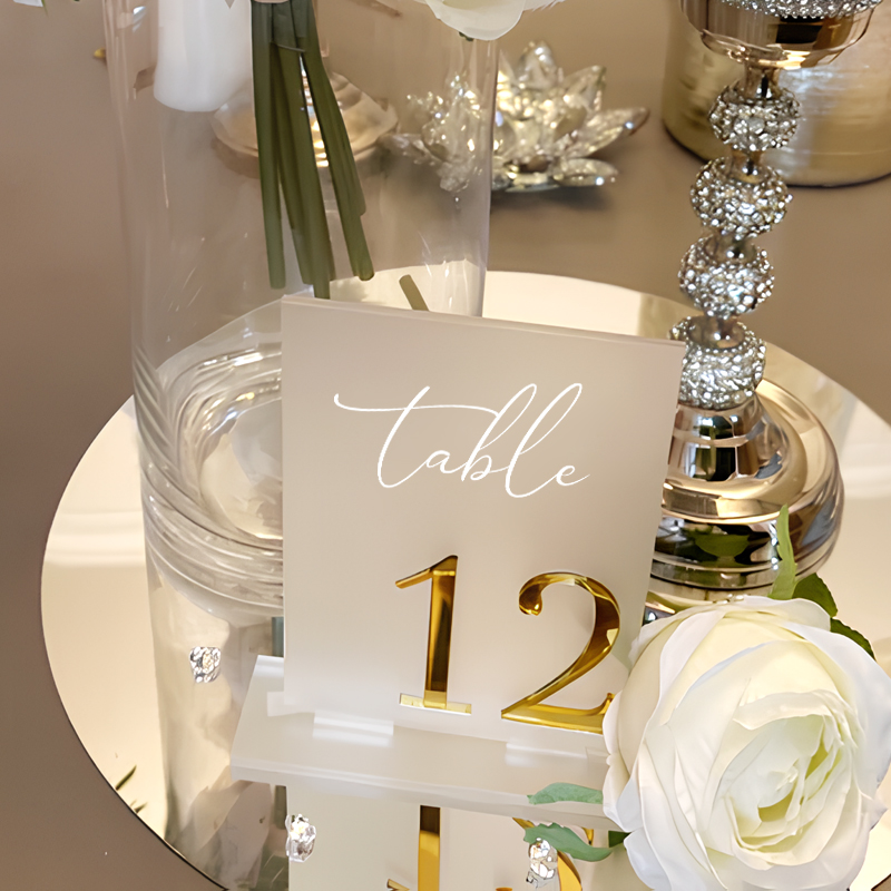 Acrylic Table Number Wedding T - Table Number Gold avis et prix