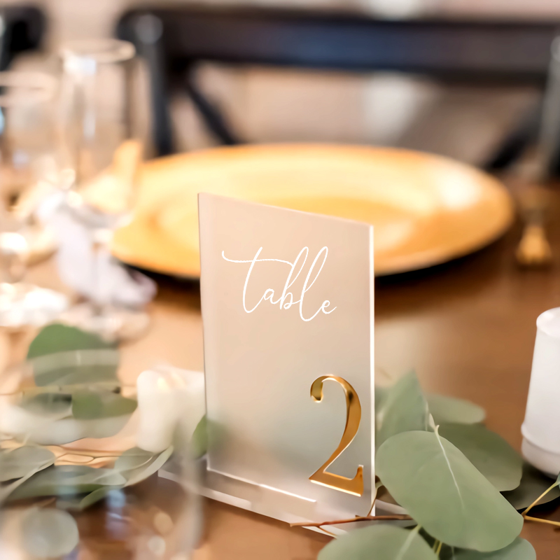 Acrylic Table Number Wedding T - Table Number Gold avis et prix