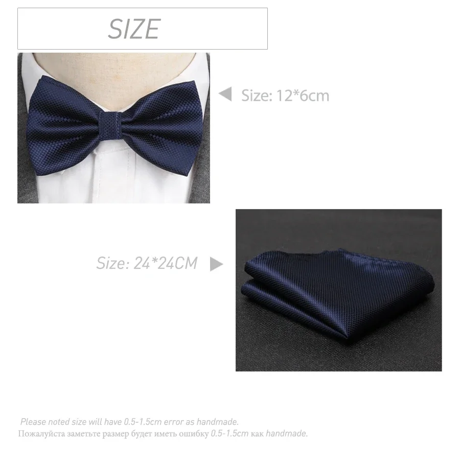 Men Bowtie Cravat Set Solid Fa - Wedding Dress Supply avis et prix