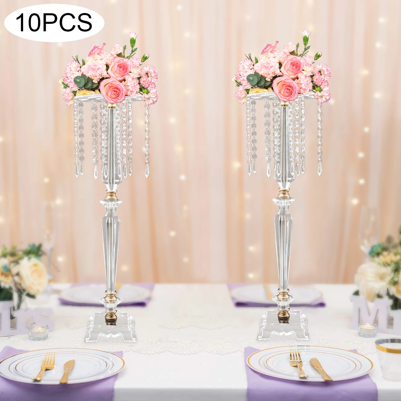 10 Pcs Wedding Centerpieces fo - Centerpiece Vase Tall avis et prix