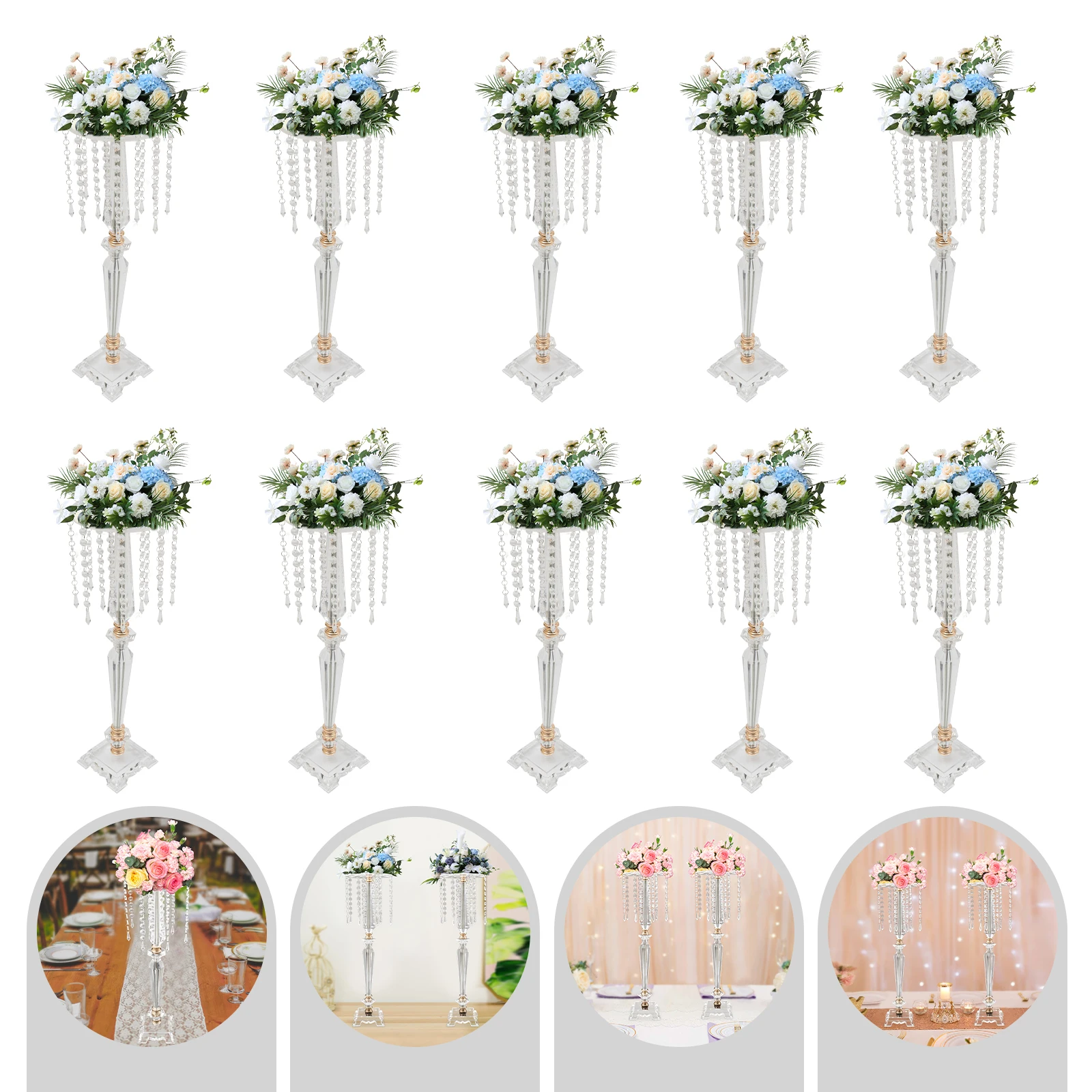 10 Pcs Wedding Centerpieces fo - Centerpiece Vase Tall avis et prix
