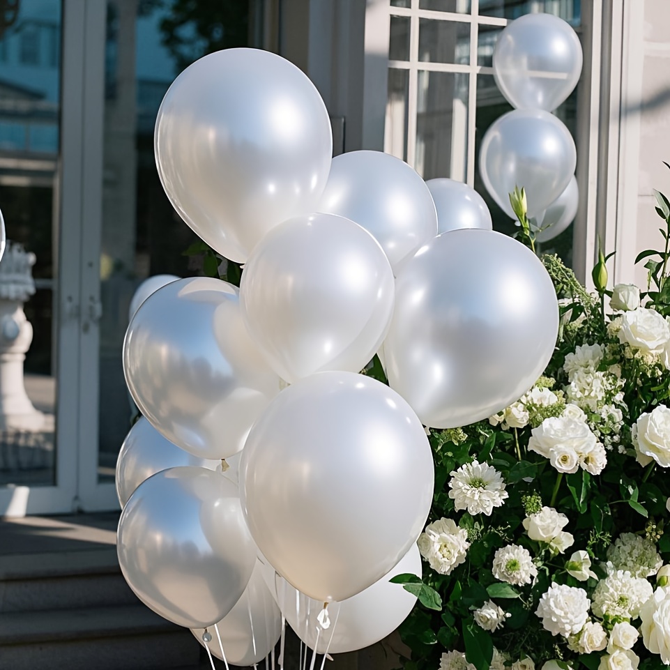 Pearl White Balloon Set, Suita - Confetti Balloon Set avis et prix
