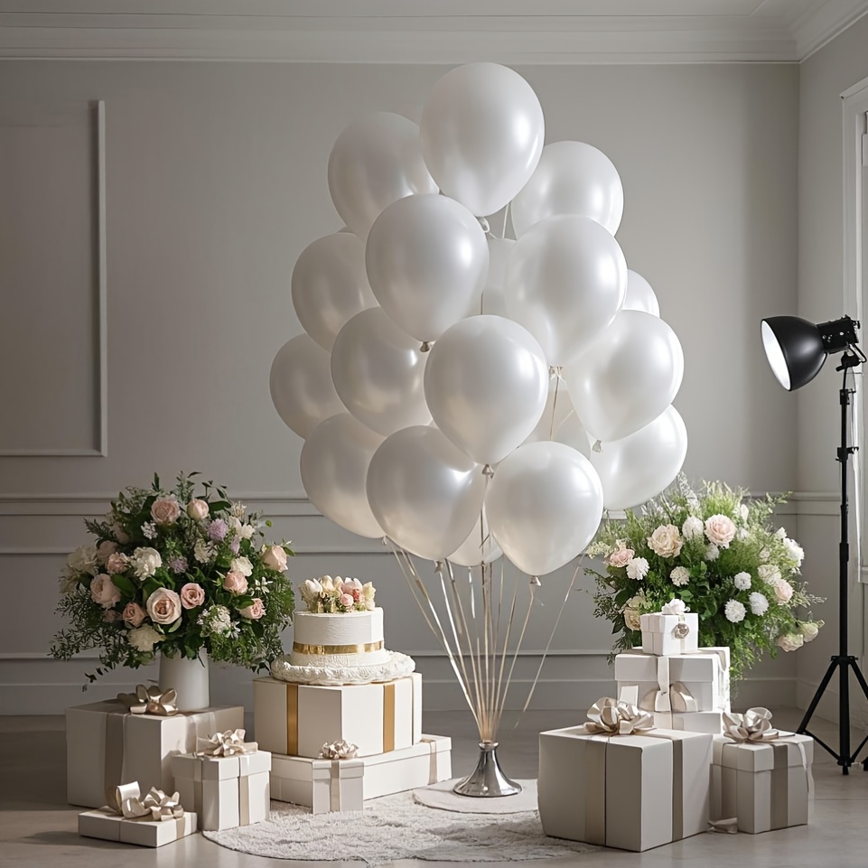 Pearl White Balloon Set, Suita - Confetti Balloon Set avis et prix