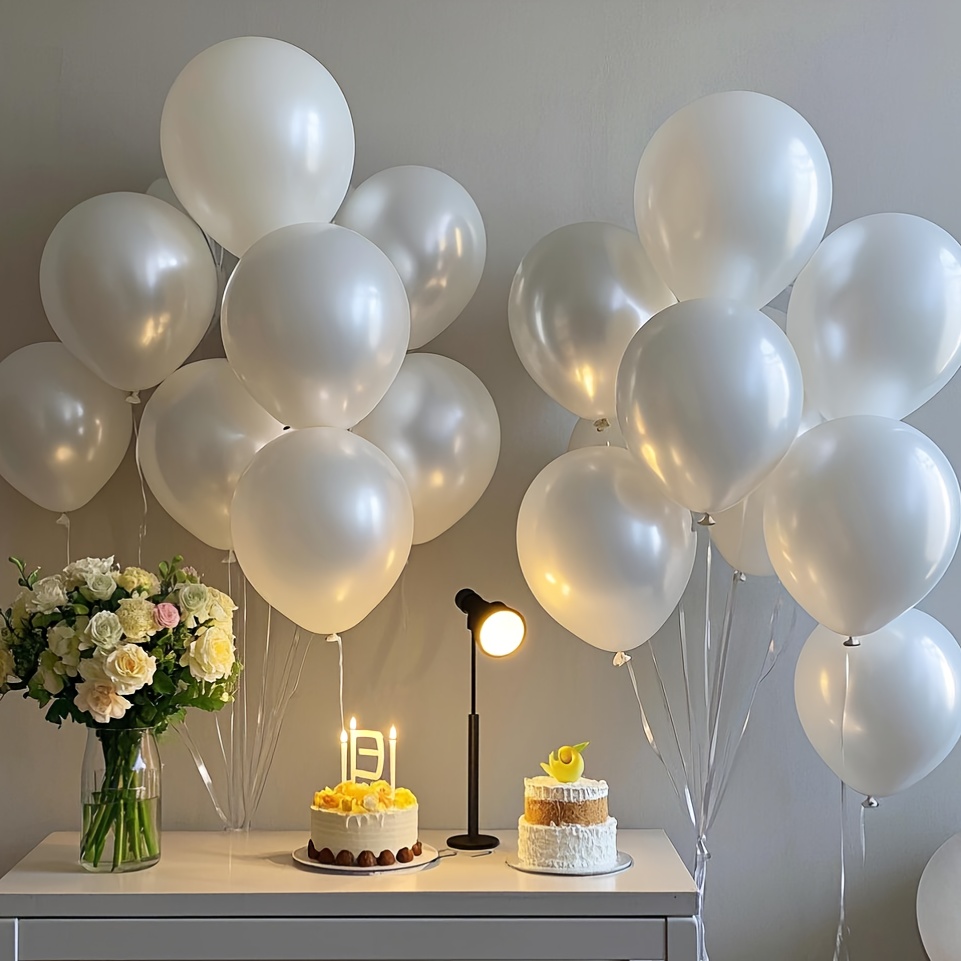 Pearl White Balloon Set, Suita - Confetti Balloon Set avis et prix