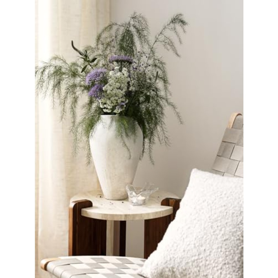 White Ceramic Vase - Large Tal - Centerpiece Vase Tall avis et prix