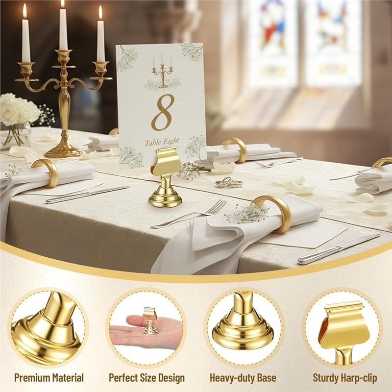 ~Latest Model 12Pcs Gold Mini  - Table Number Gold avis et prix