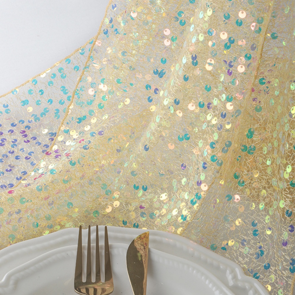 1pc 180/275cm Sequined Mermaid - Table Runner Sequin avis et prix