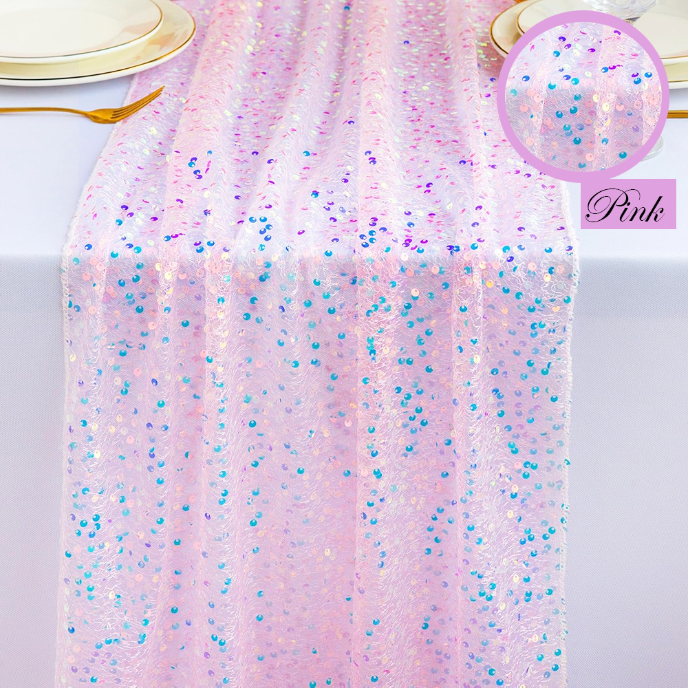 Sequin Iridescent Table Runner - Table Runner Sequin avis et prix