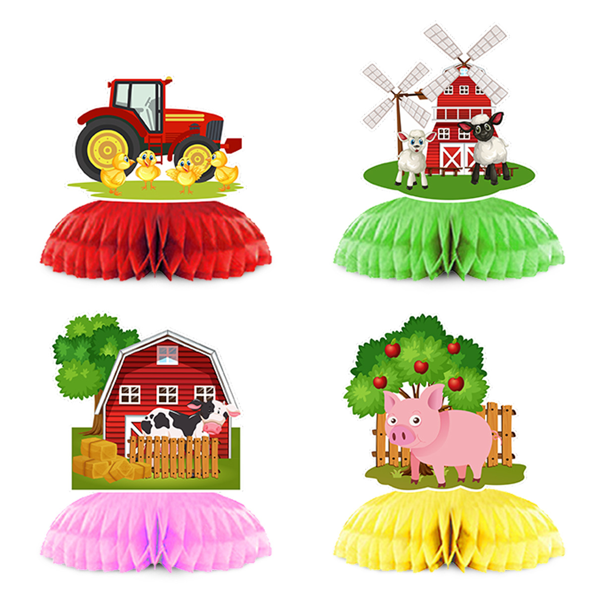 Cartoon Farm Animal Theme Birt - Confetti Balloon Set avis et prix
