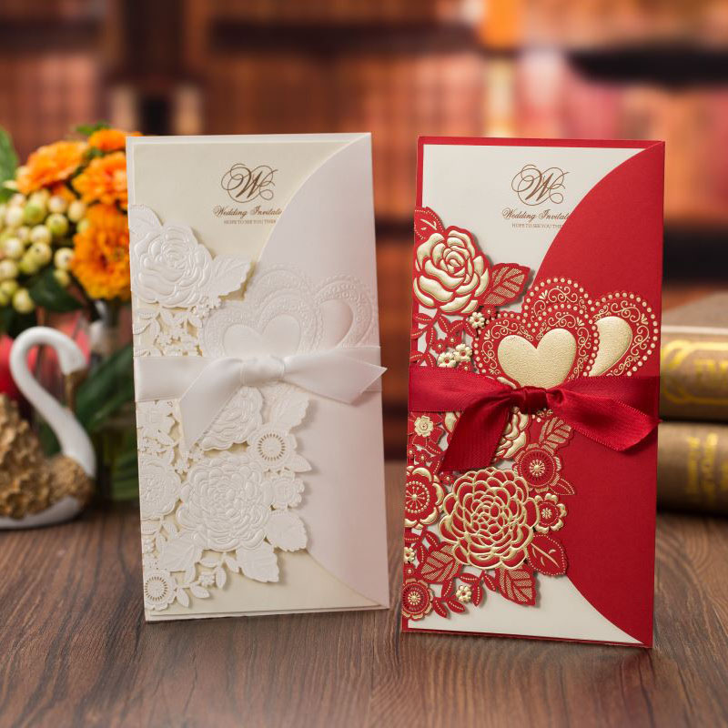 5/10Pcs Laser Cut Wedding Invi - Wedding Supply Business avis et prix