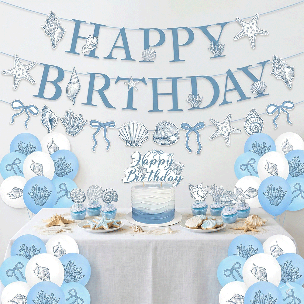 Elegant Ocean Mermaid Birthday - Confetti Balloon Set avis et prix