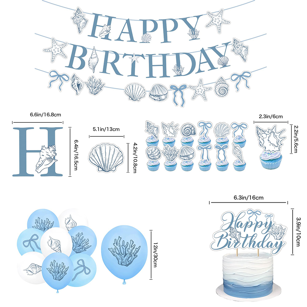 Elegant Ocean Mermaid Birthday - Confetti Balloon Set avis et prix