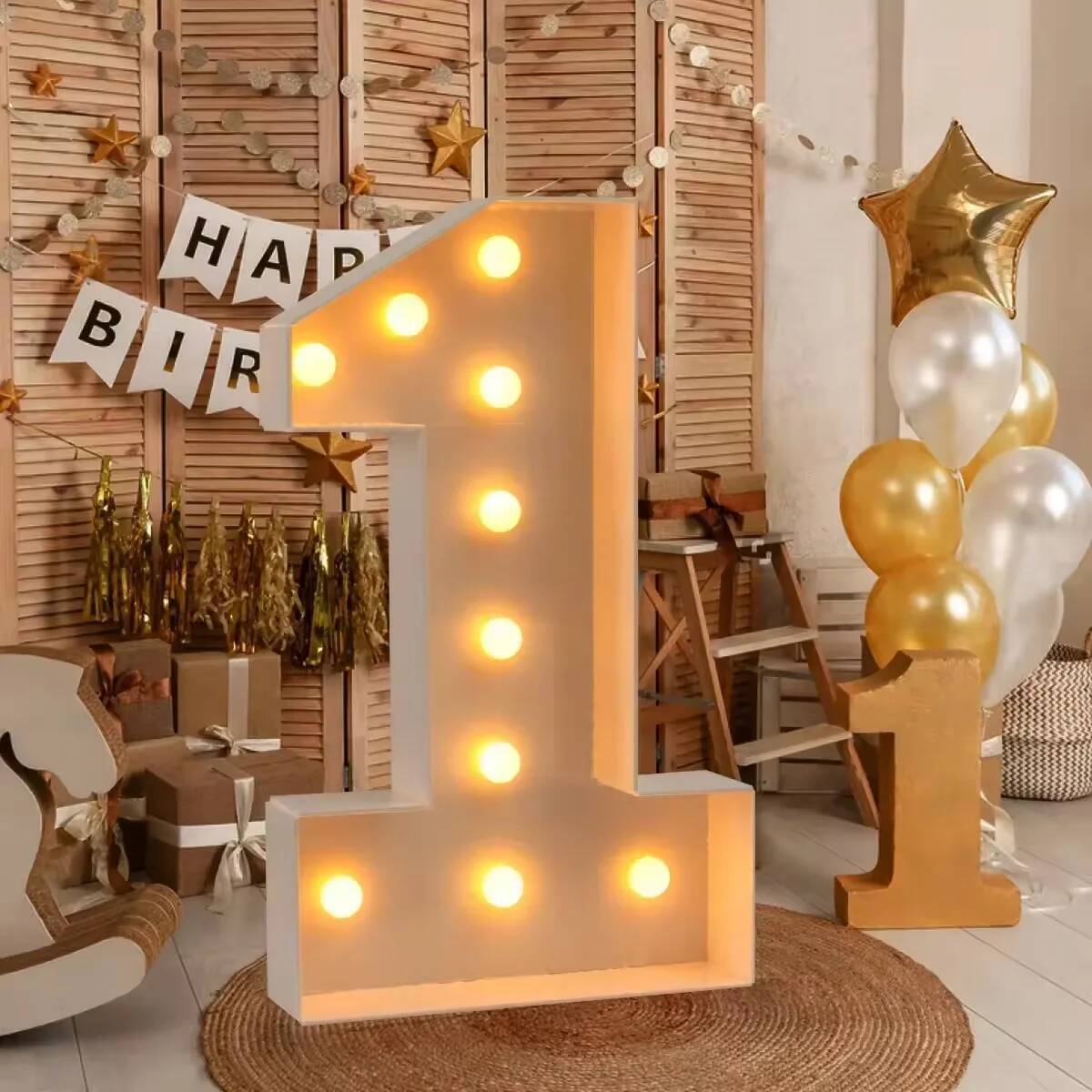 Giant Number Led Light for Kid - Confetti Balloon Set avis et prix