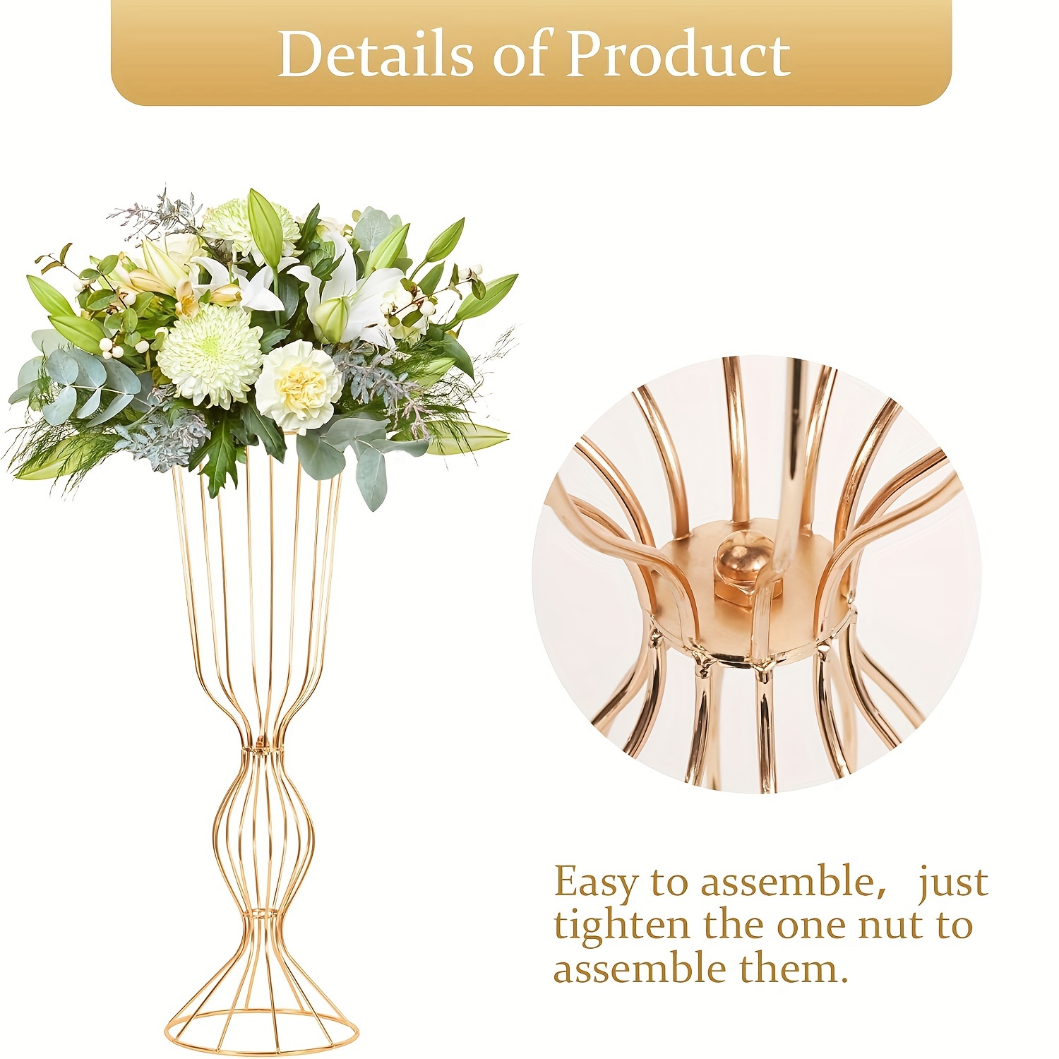 Gold Vases For Centerpieces, T - Centerpiece Vase Tall avis et prix