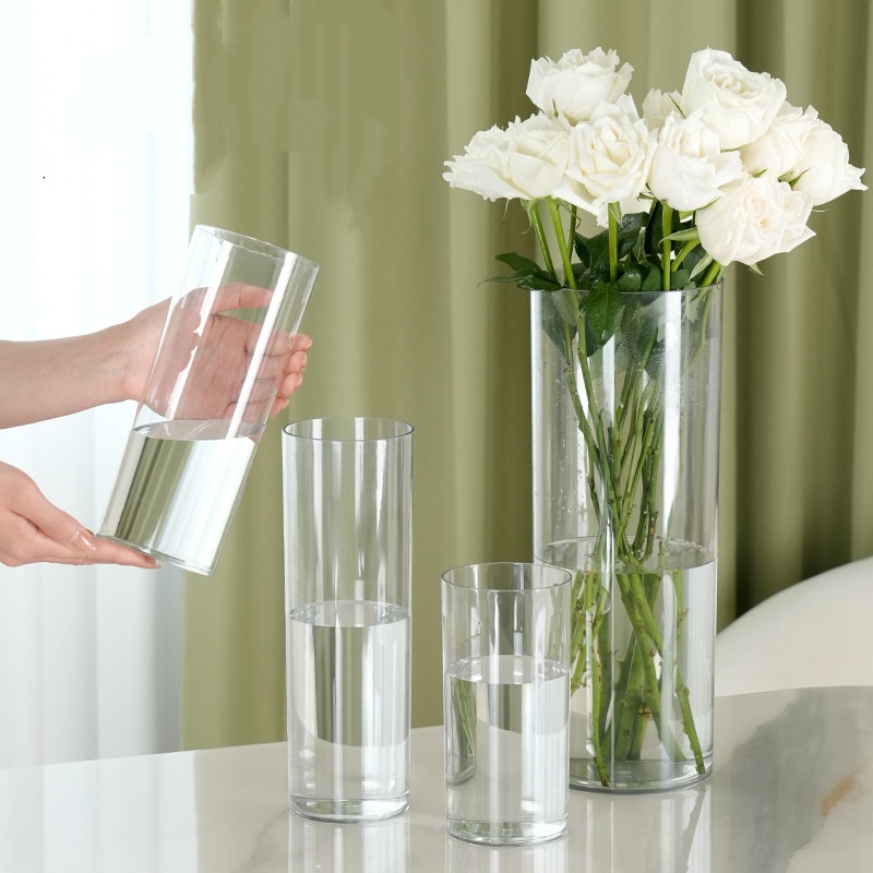 New Acrylic Clear Cylinder Flo - Centerpiece Vase Tall avis et prix