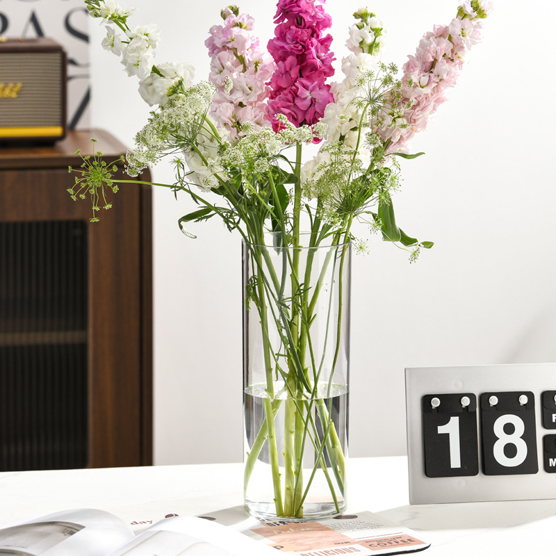 New Acrylic Clear Cylinder Flo - Centerpiece Vase Tall avis et prix