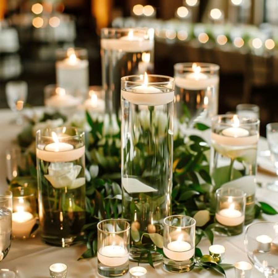 12pcs Glass Cylinder Vases for - Centerpiece Vase Tall avis et prix