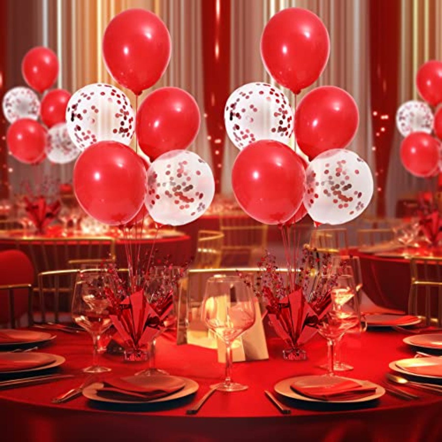 6 Set Christmas Table Balloons - Confetti Balloon Set avis et prix