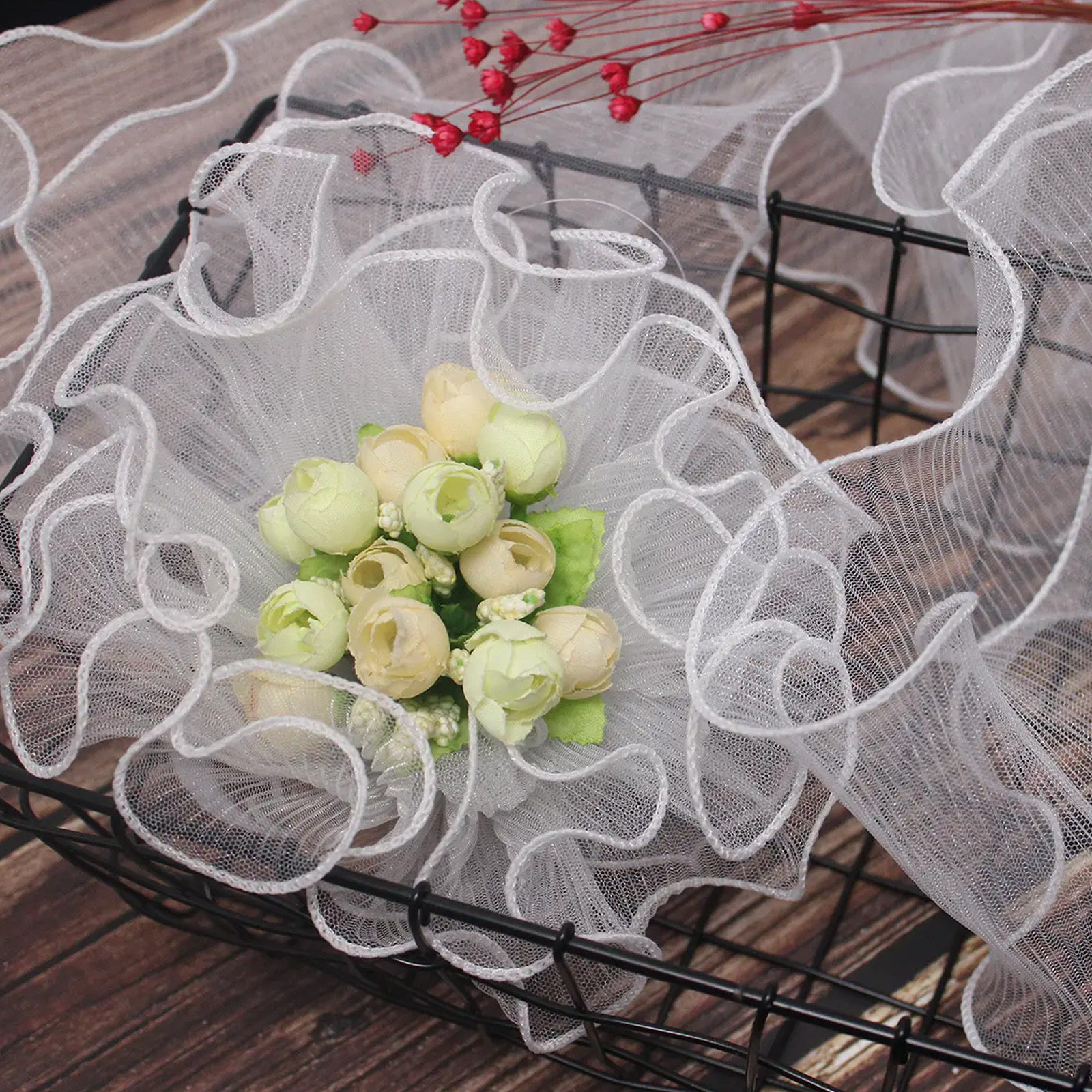 Wavy Net Floral Packaging Yarn - Wedding Packaging avis et prix