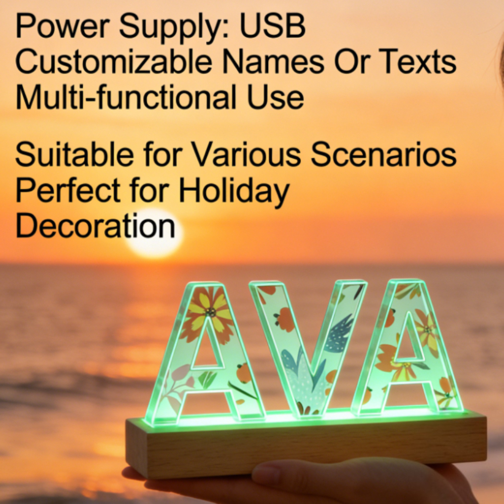 1pc Custom Name Acrylic LED Na - Wedding Led avis et prix