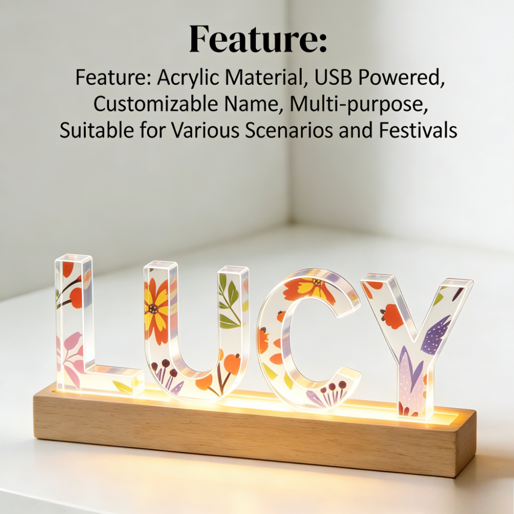 1pc Custom Name Acrylic LED Na - Wedding Led avis et prix