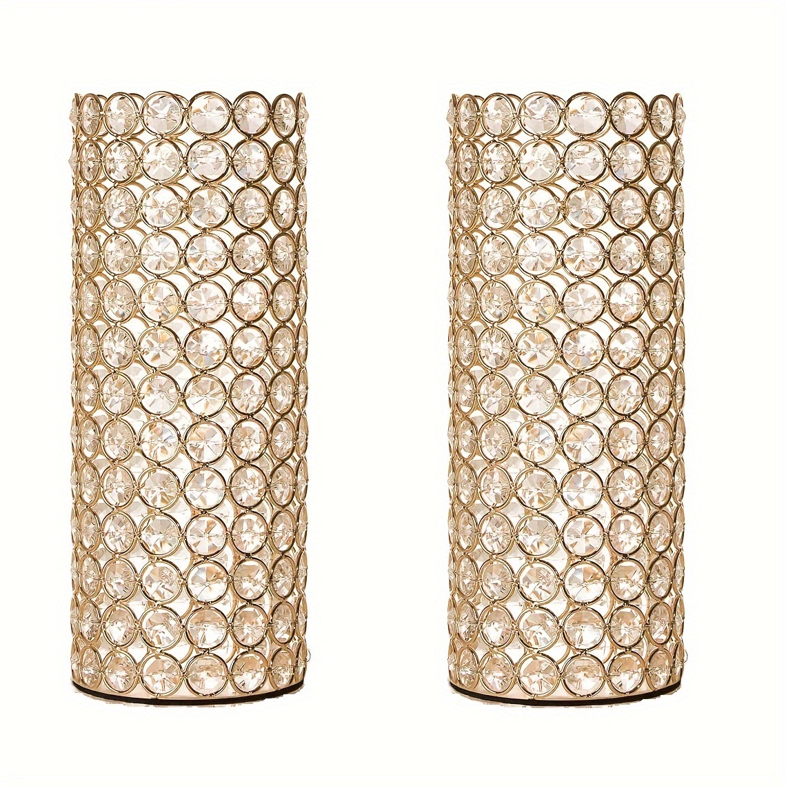 2pcs Crystal Cylinder Vase for - Centerpiece Vase Tall avis et prix