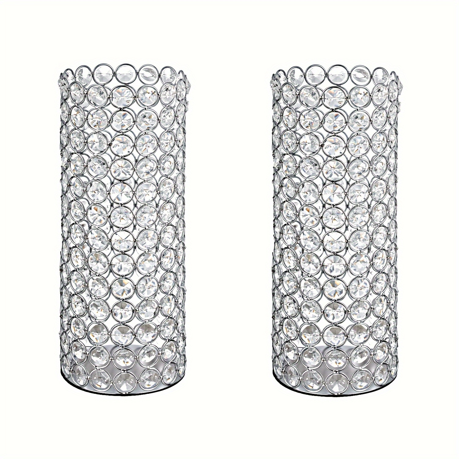 2pcs Crystal Cylinder Vase for - Centerpiece Vase Tall avis et prix