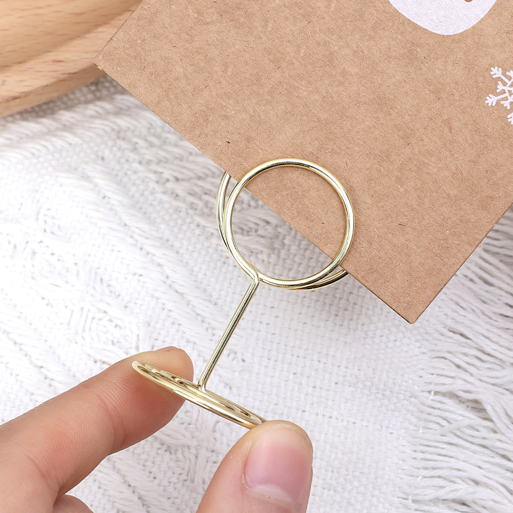 24-2pcs Metal Place Card Holde - Table Number Gold avis et prix