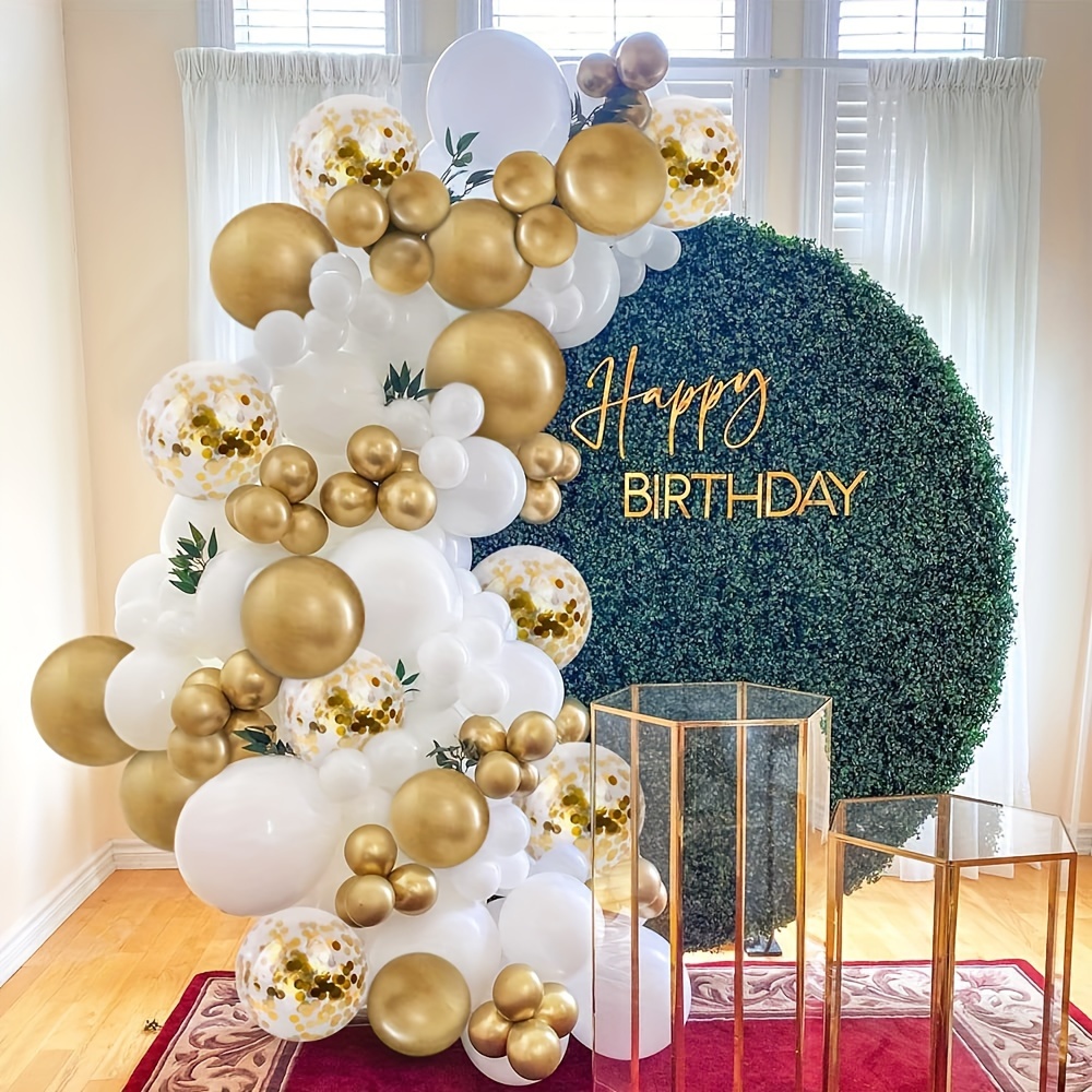 101pcs White Golden Balloons G - Wedding Supply Kit avis et prix