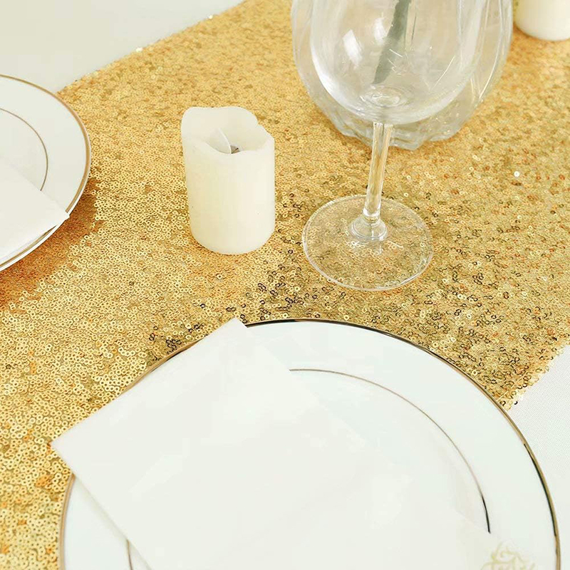 Golden Sequin Table Runner for - Table Runner Sequin avis et prix