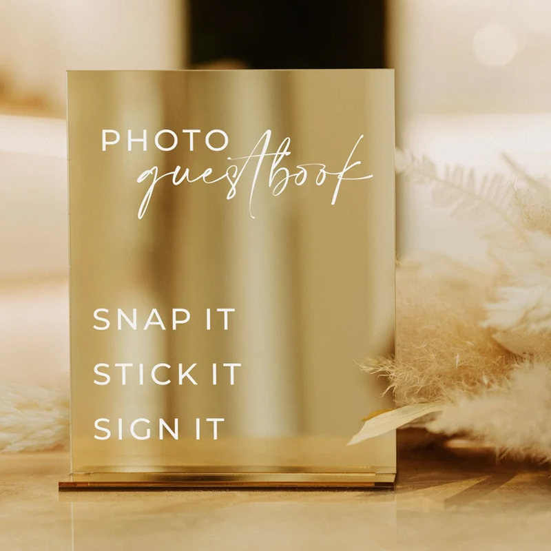 Rectangle Gold Mirror Wedding  - Table Number Gold avis et prix