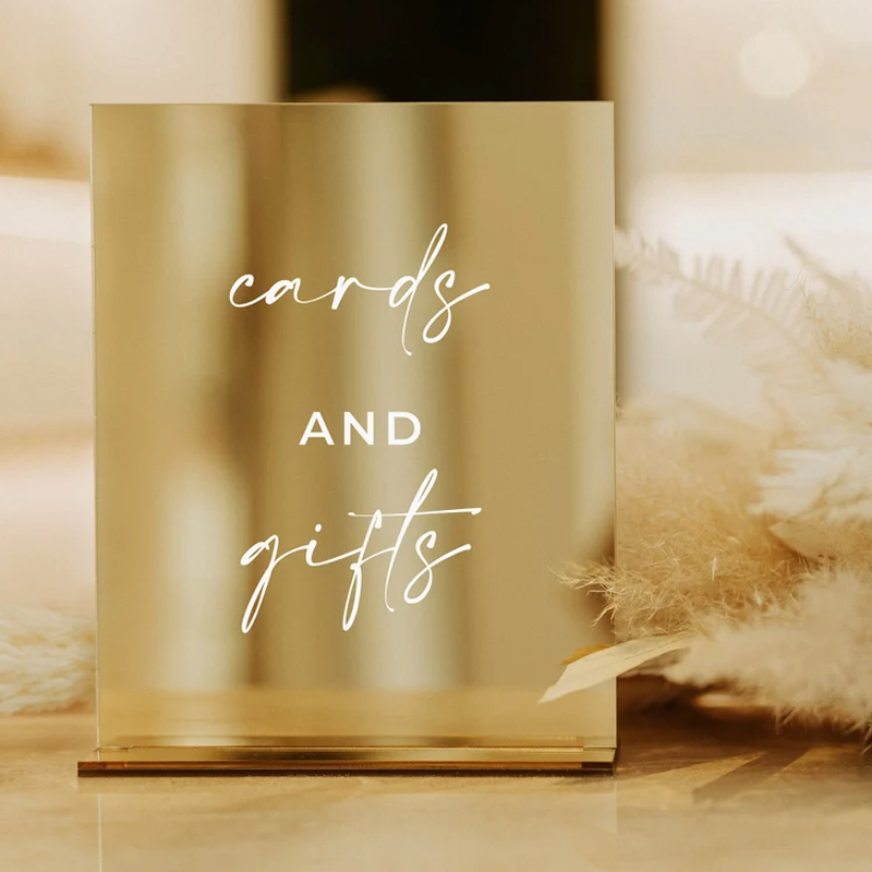 Rectangle Gold Mirror Wedding  - Table Number Gold avis et prix