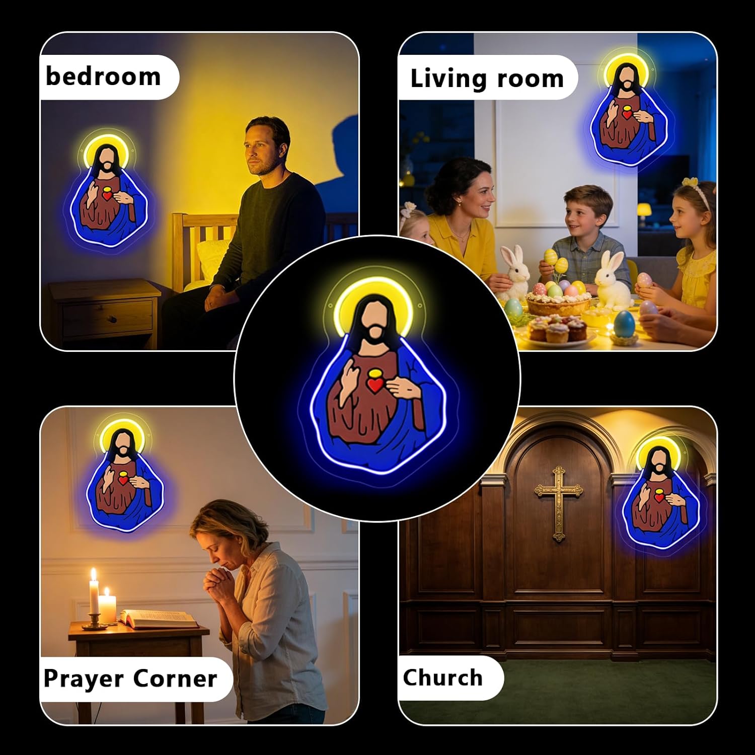 Sacred Heart of Jesus Neon Sig - Wedding Led avis et prix
