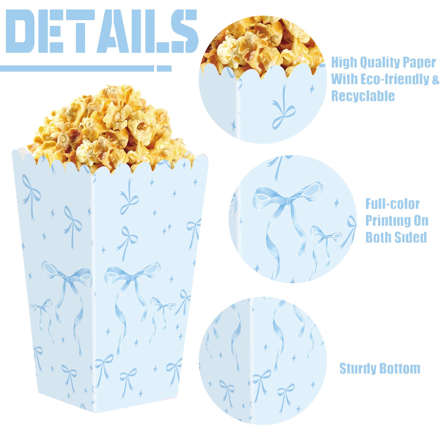 Blue Bow Birthday Party Decor  - Confetti Balloon Set avis et prix
